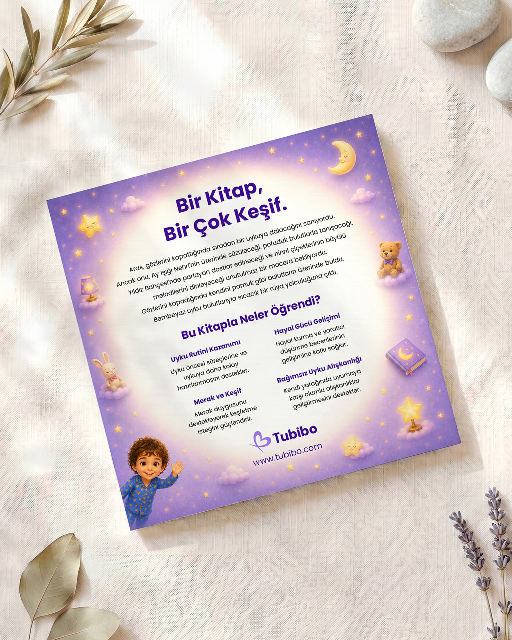 Aras ve Uyku Bulutu - Bebekler İçin Kişiye Özel Masal Kitabı