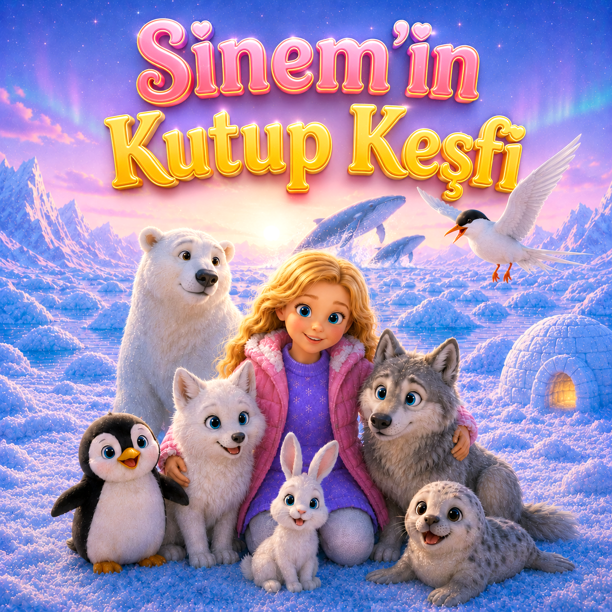 Sinem'in Kutup Keşfi - Kişiye Özel çocuk Hikâye Kitabı
