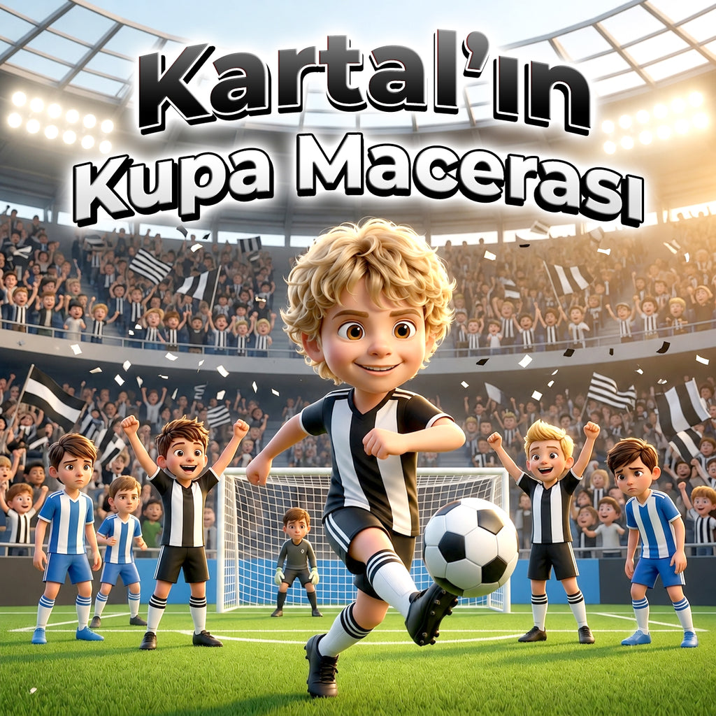 Kartal'ın Kupa Macerası - Fotoğraftan Kitap - Kişiye Özel Beşiktaşlı Çocuk Kitabı