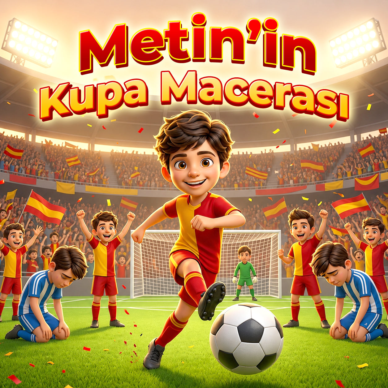 Metin'in Kupa Macerası - Kişiye Özel Galatasaraylı Çocuk Kitabı - Fotoğraftan İsme Özel Kitap