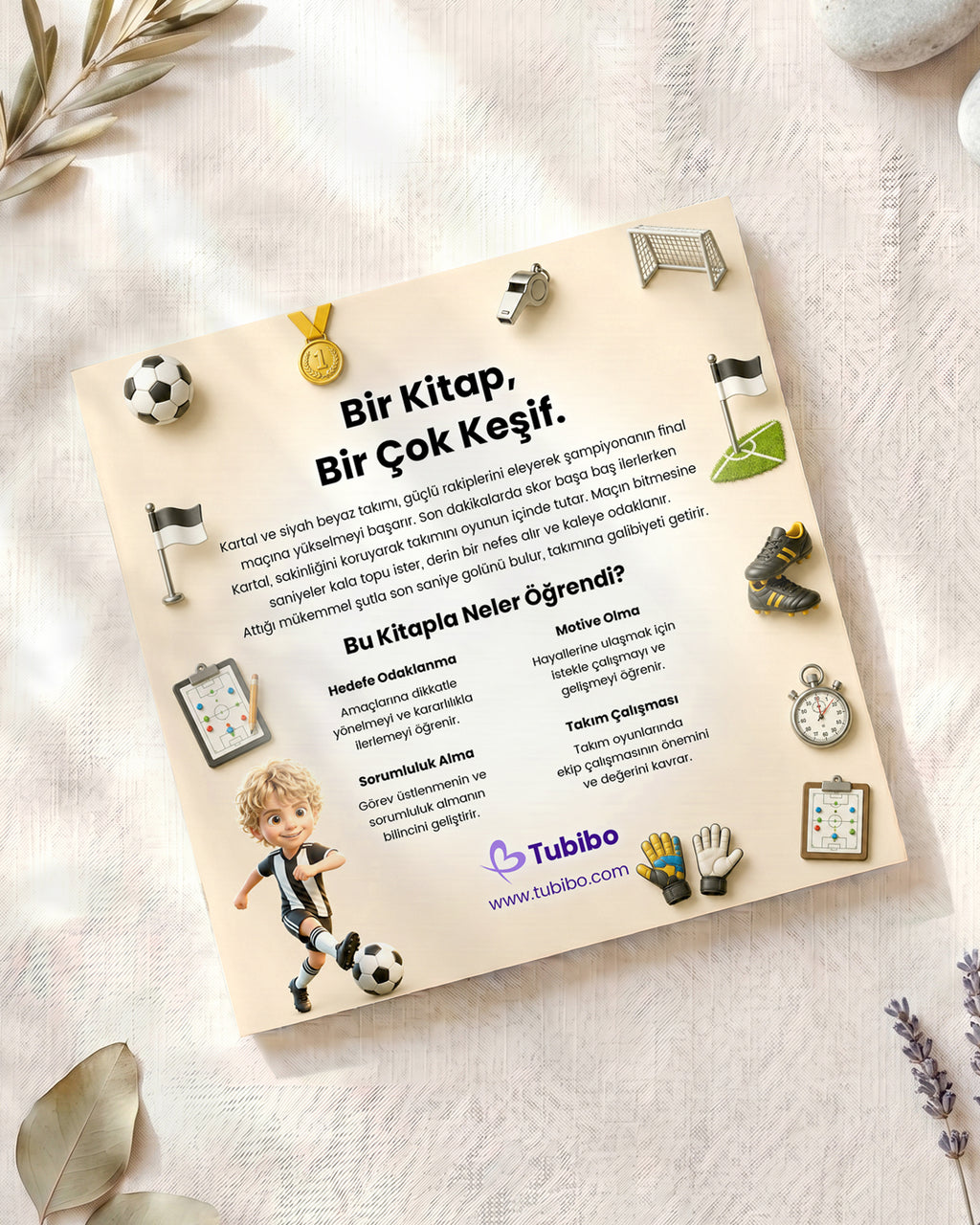 Kartal'ın Kupa Macerası - Fotoğraftan Kitap - Kişiye Özel Beşiktaşlı Çocuk Kitabı