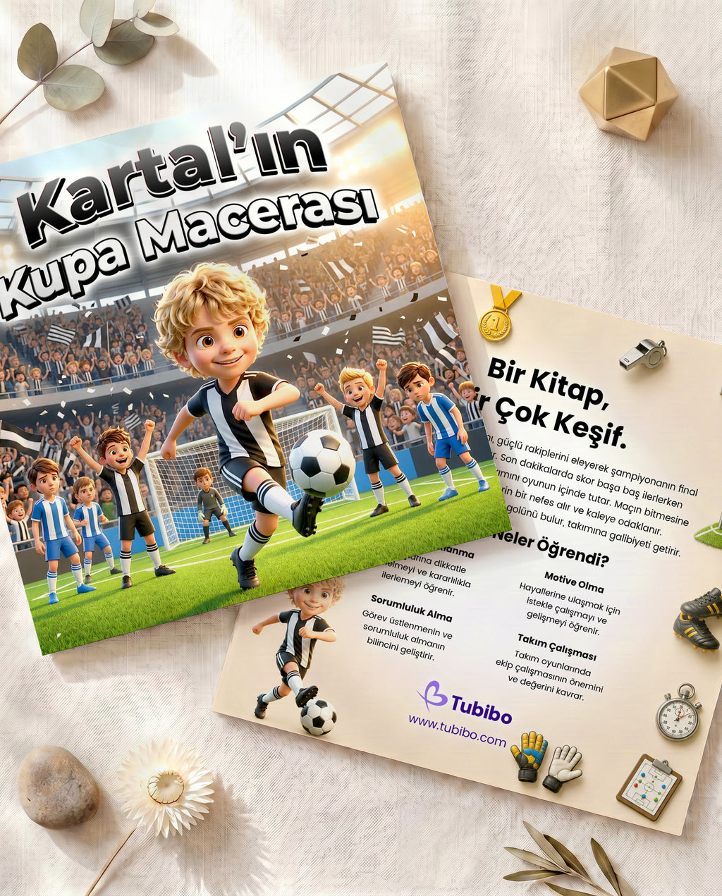 Kartal'ın Kupa Macerası - Fotoğraftan Kitap - Kişiye Özel Beşiktaşlı Çocuk Kitabı