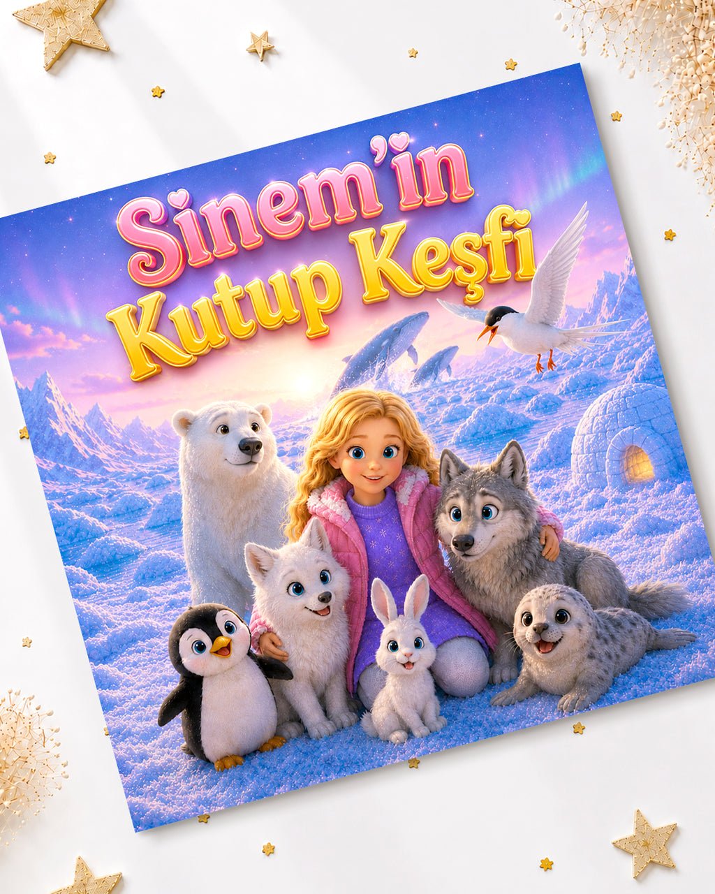 Sinem'in Kutup Keşfi - Kişiye Özel çocuk Hikâye Kitabı