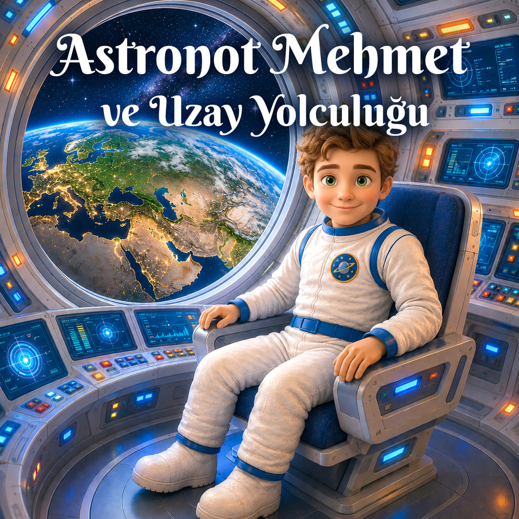 Astronot Mehmet ve Uzay Yolculuğu - Kişiye Özel Çocuk Kitabı