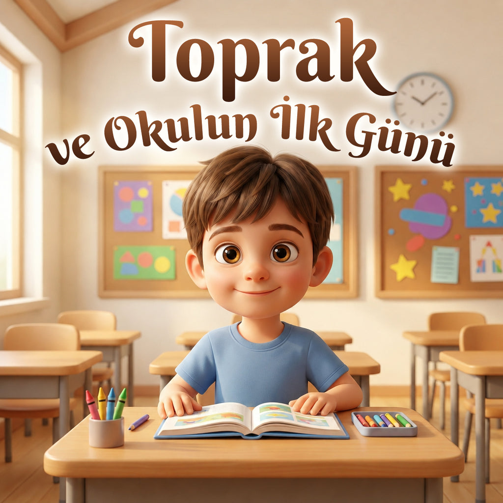 Toprak ve Okulun İlk Günü - Kişiye Özel Çocuk Kitabı