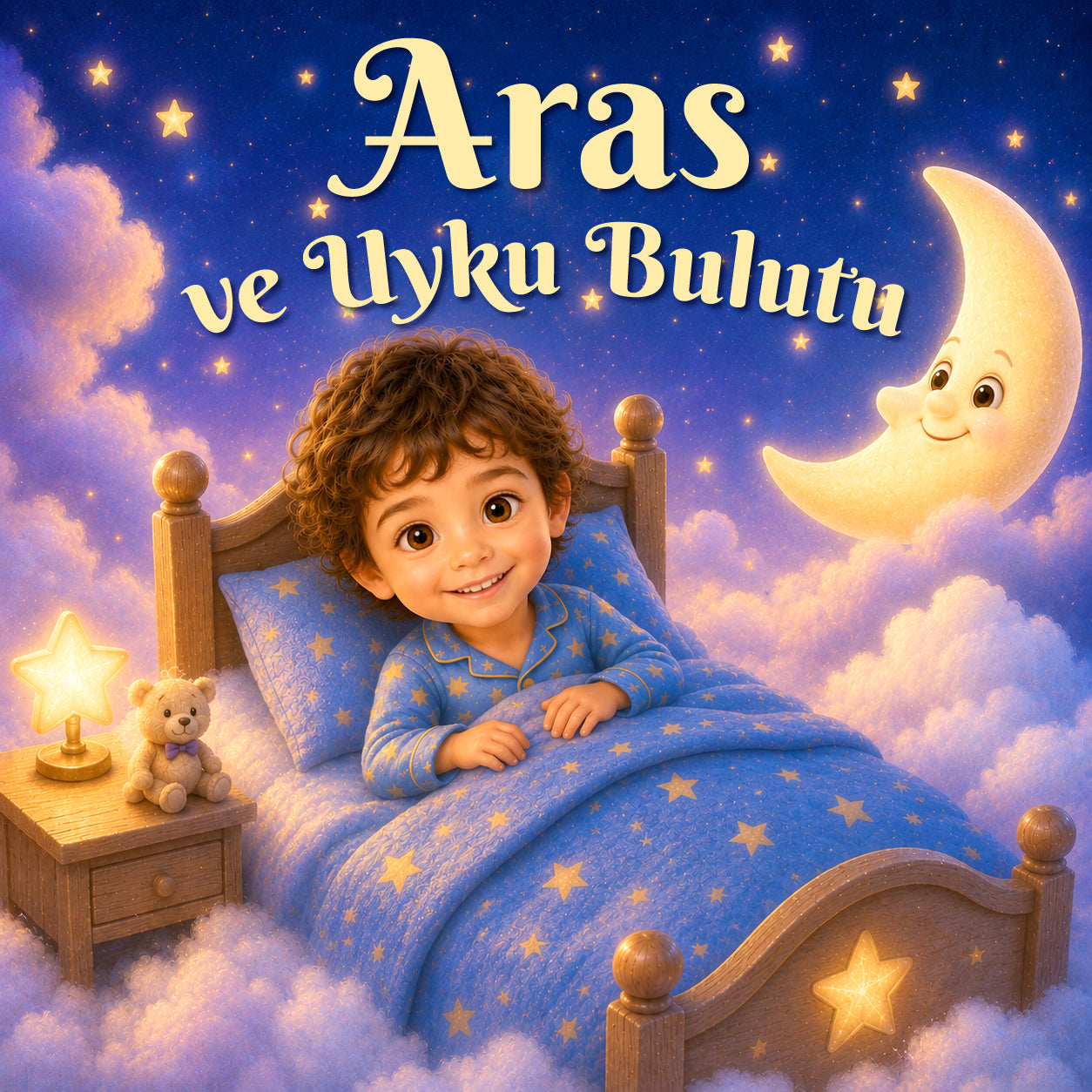 Aras ve Uyku Bulutu - Bebekler İçin Kişiye Özel Masal Kitabı