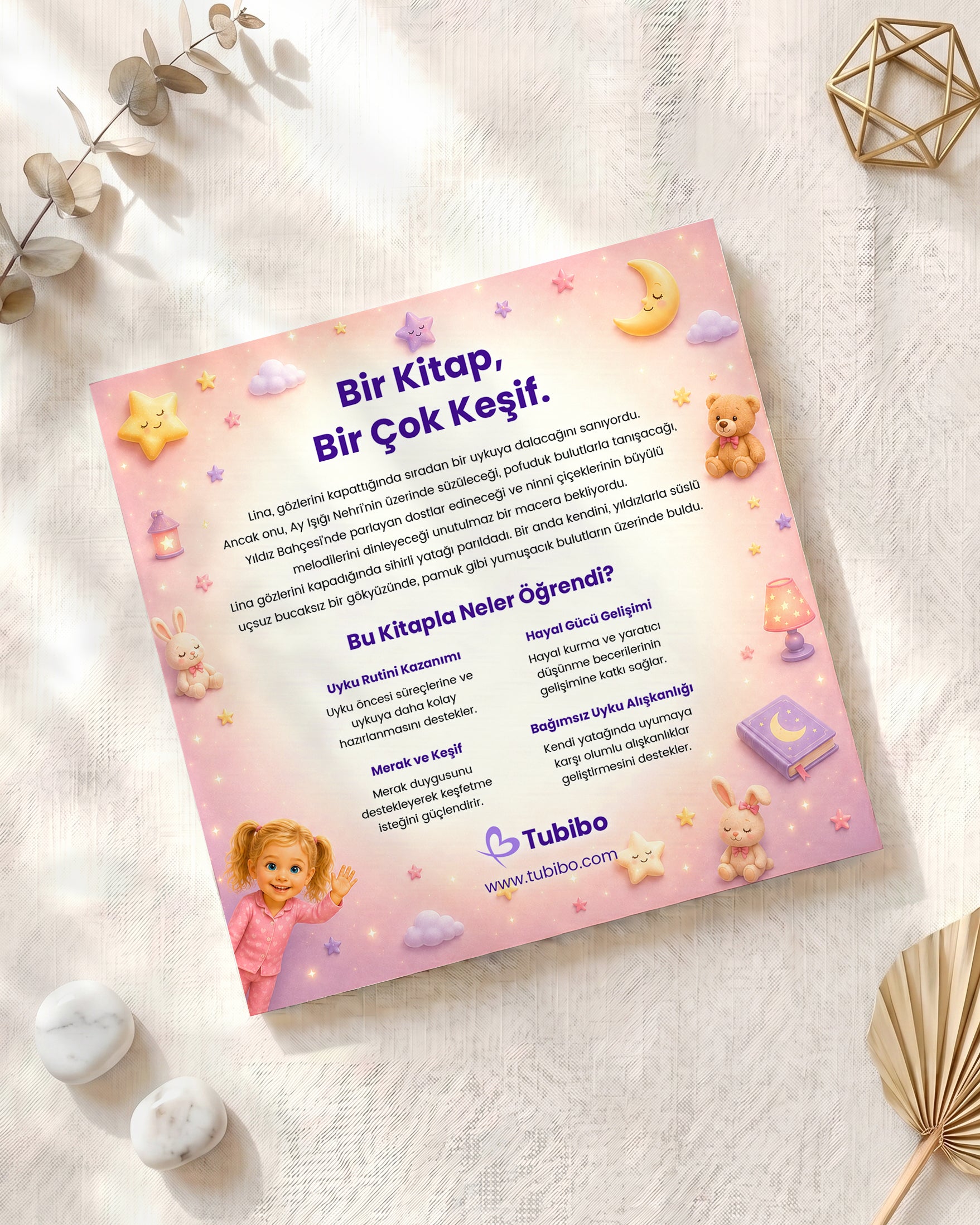 Kişiselleştirilmiş çocuk uyku masal kitapları