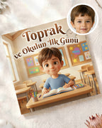 Toprak ve Okulun İlk Günü - Kişiye Özel Çocuk Kitabı