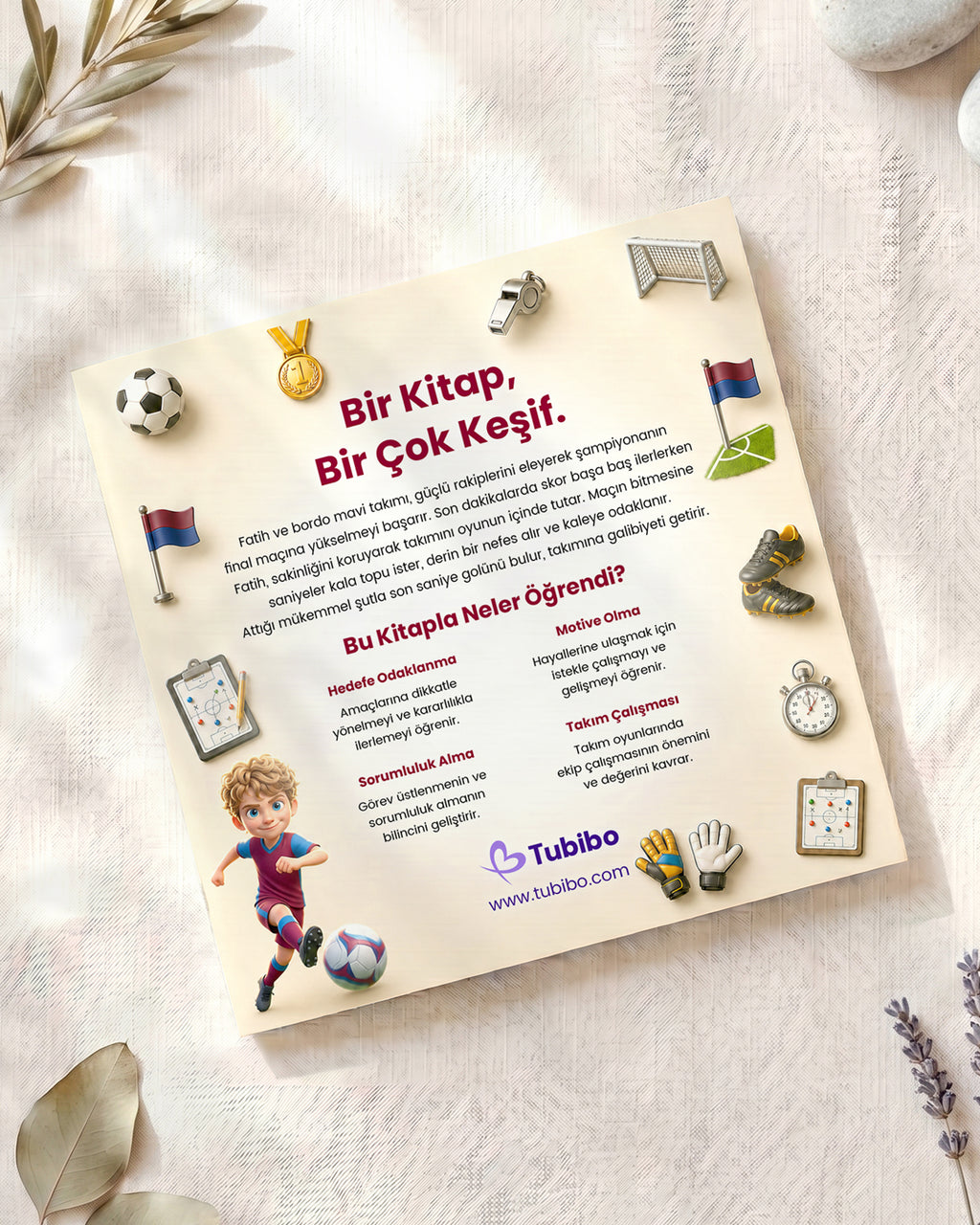 Fatih'in Kupa Macerası - Kişiye Özel Trabzonsporlu Çocuk Kitabı - Fotoğraf ve Adı ile Kitap