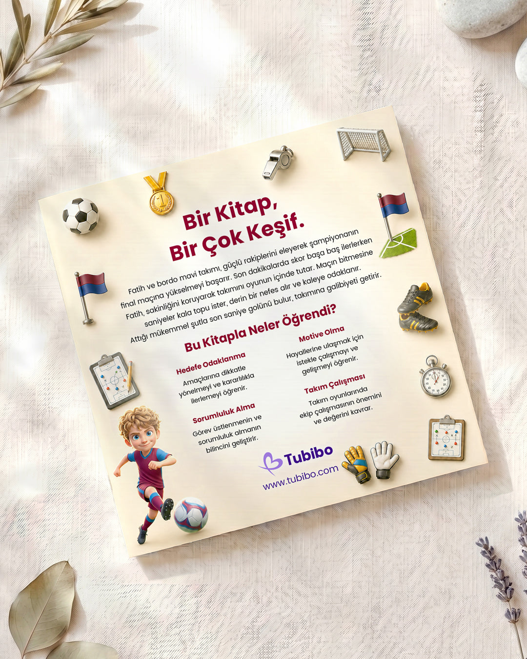 Fatih'in Kupa Macerası - Kişiye Özel Trabzonsporlu Çocuk Kitabı - Fotoğraf ve Adı ile Kitap